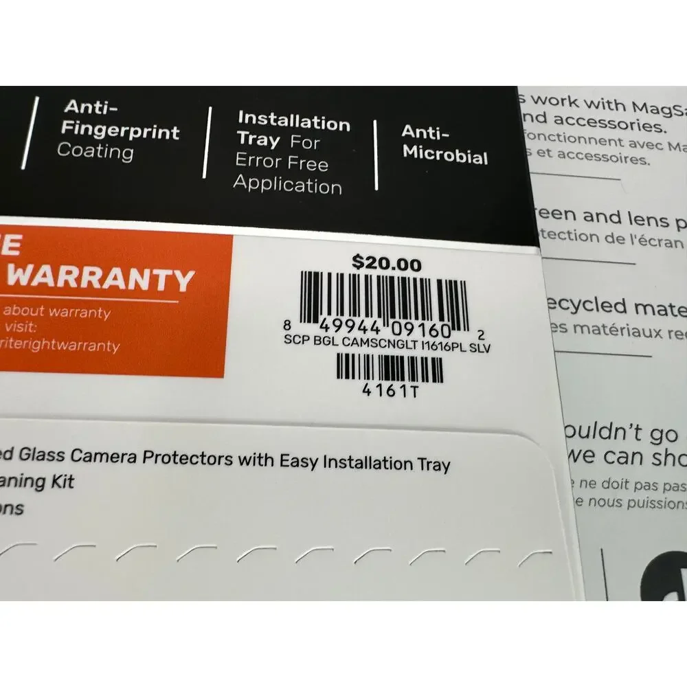 2-Day $55 iPhone 16 Plus Bundle: Case-Mate/Karma + DuraGlass Lens Protector NWT